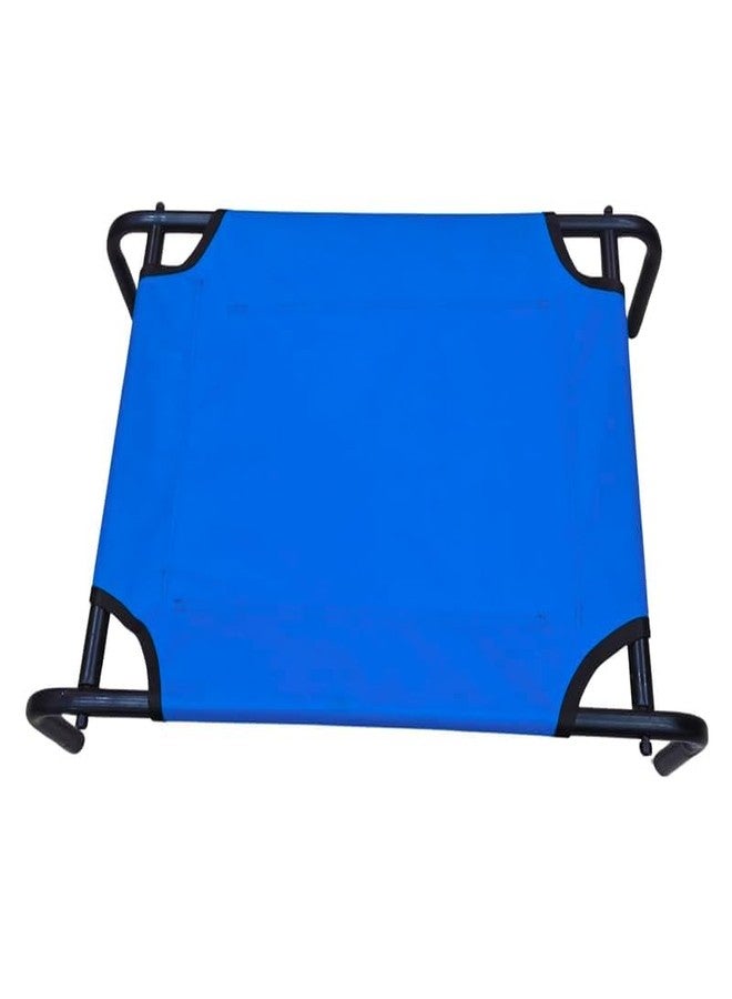 Pets Empire Elevated Cooling Pets Bed for Small Dogs & Cats | Breathable Raised Cot with Sturdy Frame for Indoor & Outdoor Comfort, Easy to Assemble and Clean, Dog Cot Bed,(28 x 22 x 7in Medium, Blue) - Image 2